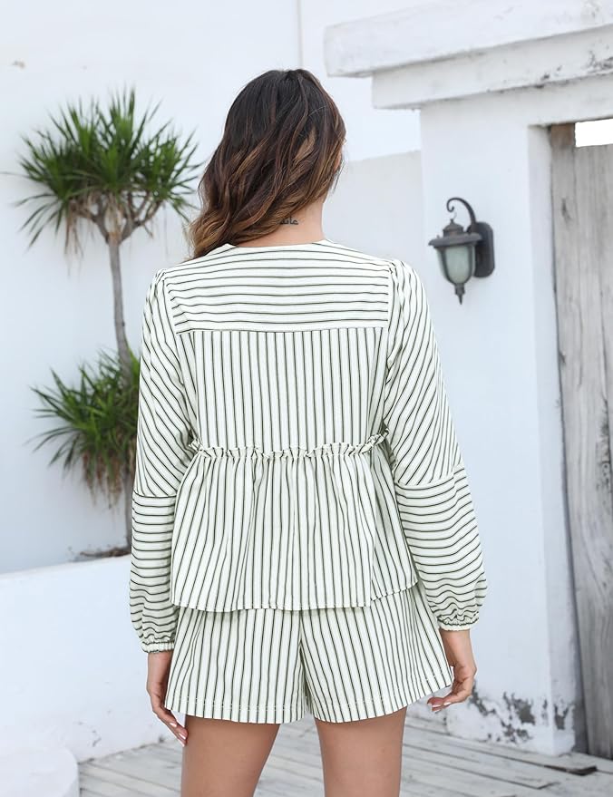 Dames geruite Blouse en shorts Zomerset - Lola