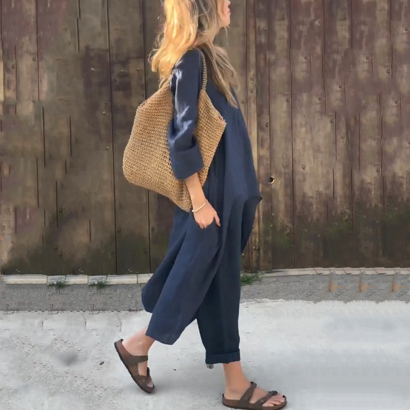 Dames Zomerbroek Lange Rug Set Marissa