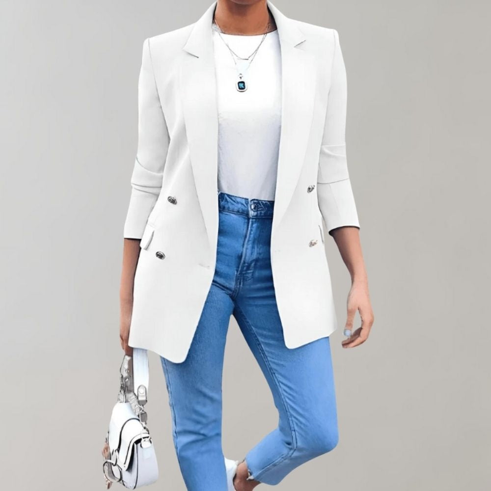 Dames Blazer Camille | Elegante Driekwart Mouwen 8