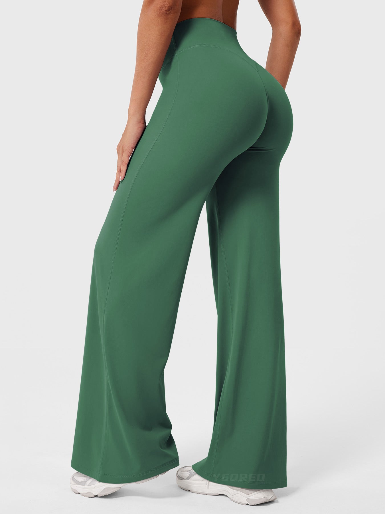 Dames Flared Broek | High-Waist Pantalon Dames Zomer 9