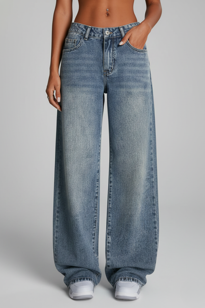 Wijdbeen Jeans voor Vrouw Losse Fit - StudioMarella
