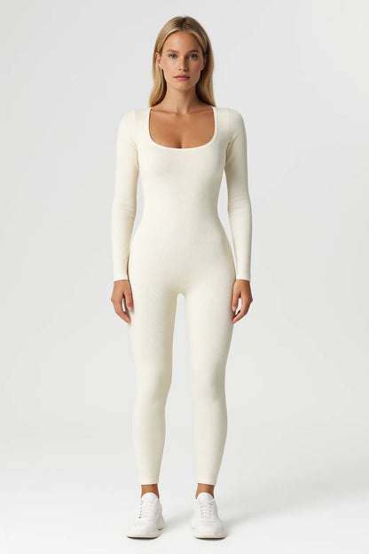 Dames Jumpsuit Lange Mouw Basic Alle Seizoenen