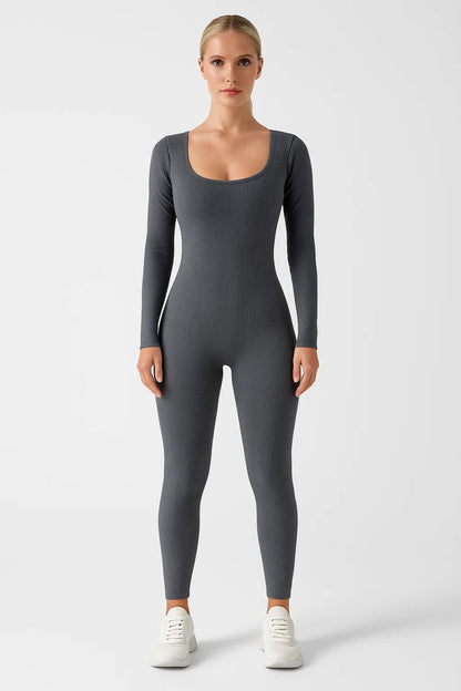 Dames Jumpsuit Lange Mouw Basic Alle Seizoenen