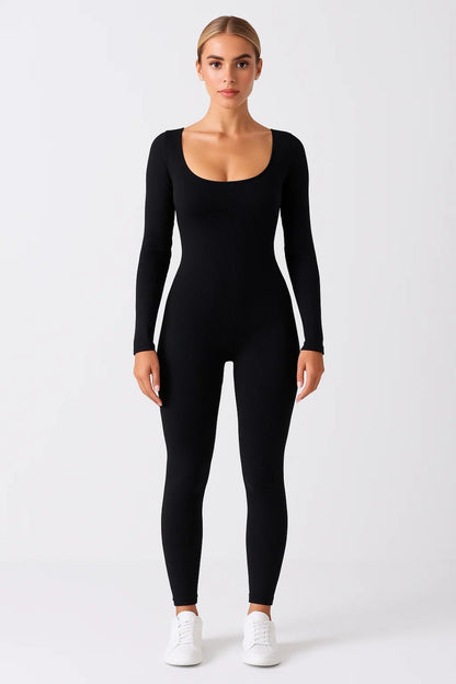 Dames Jumpsuit Lange Mouw Basic Alle Seizoenen