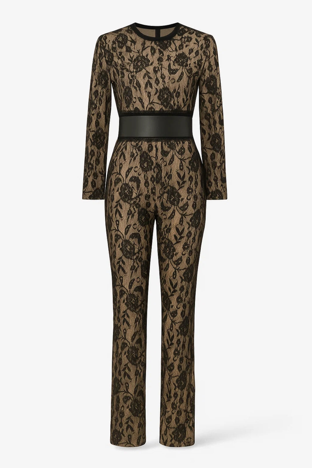 Lange Dames Jumpsuit Met Bloemenprint Elegant