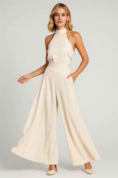 Dames Jumpsuit Mouwloos Wijd Model Elegant Zomer - StudioMarella