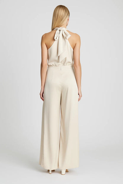 Dames Jumpsuit Mouwloos Wijd Model Elegant Zomer
