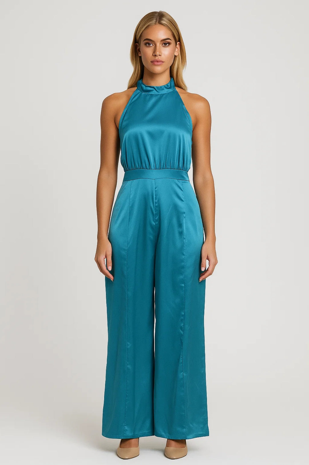 Dames Jumpsuit Mouwloos Wijd Model Elegant Zomer