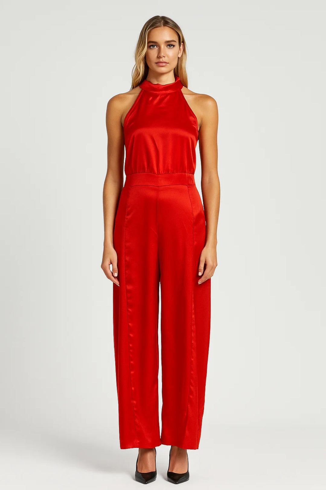 Dames Jumpsuit Mouwloos Wijd Model Elegant Zomer
