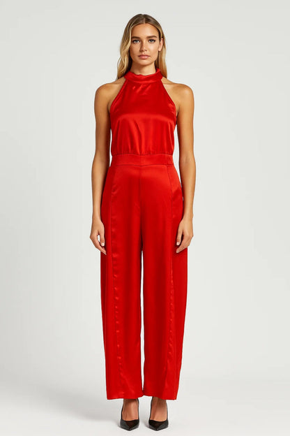 Dames Jumpsuit Mouwloos Wijd Model Elegant Zomer