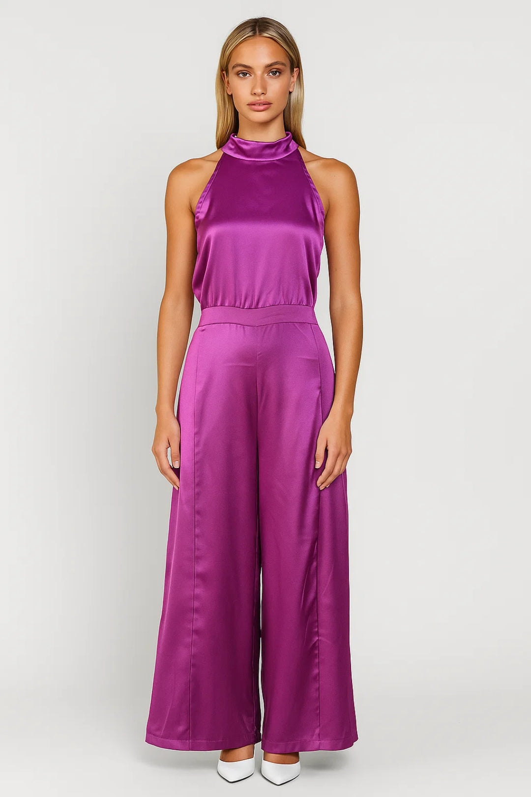 Dames Jumpsuit Mouwloos Wijd Model Elegant Zomer