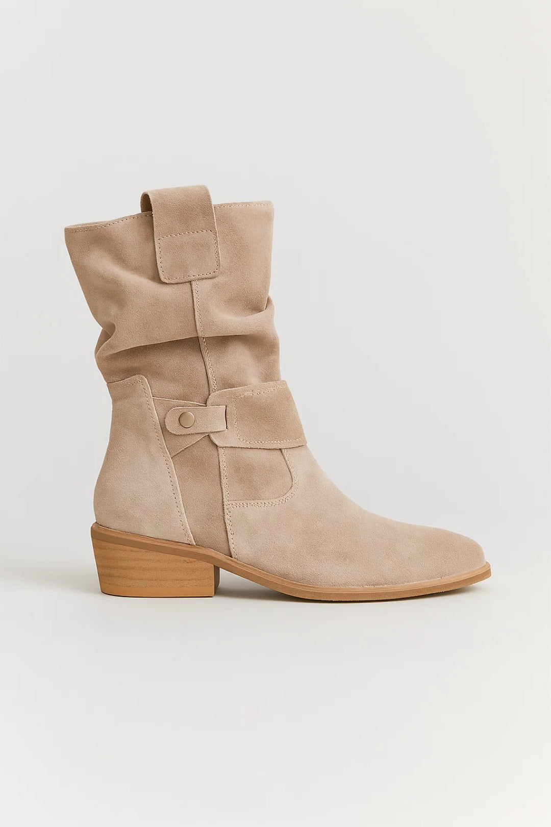 Dames Laarzen Slouchy Model met Gesp Klassieke Stijl