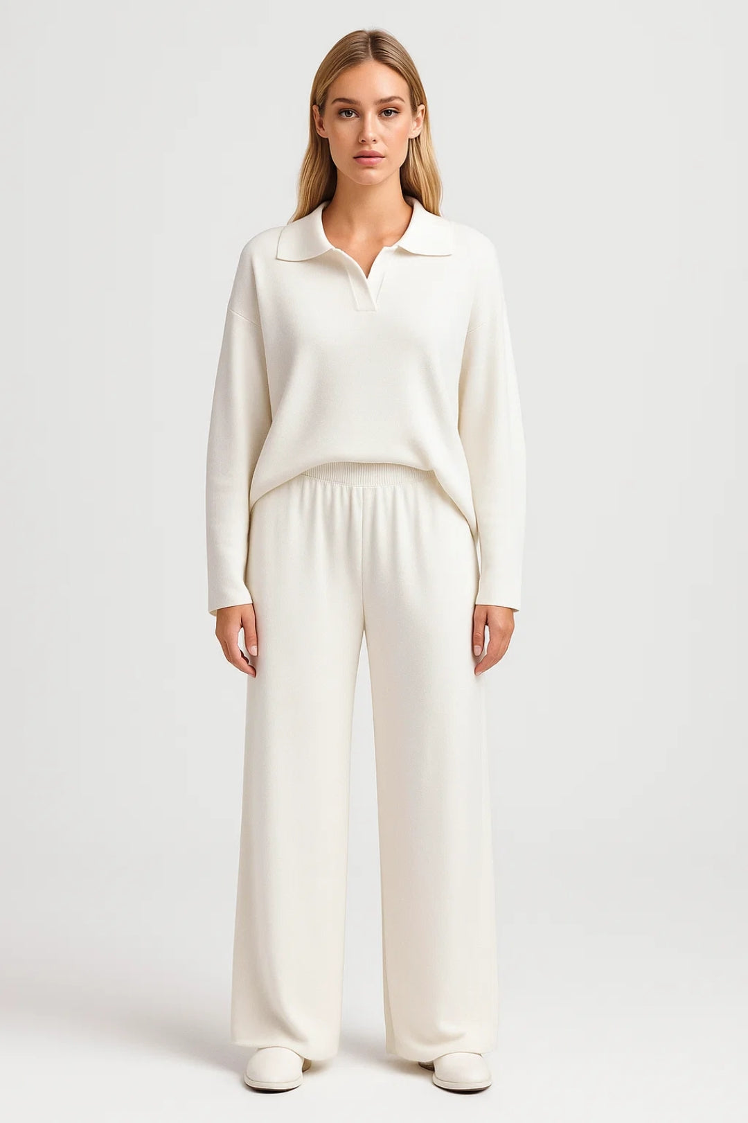 Dames Pantalon Set - Wijd Oversized Trui en Broek Casual