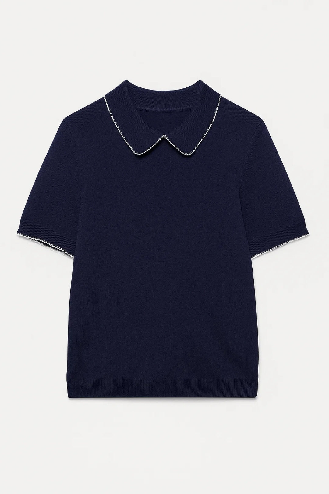 Dames Polo Shirt Fijngebreid met Kraag Elegant Klassiek - StudioMarella