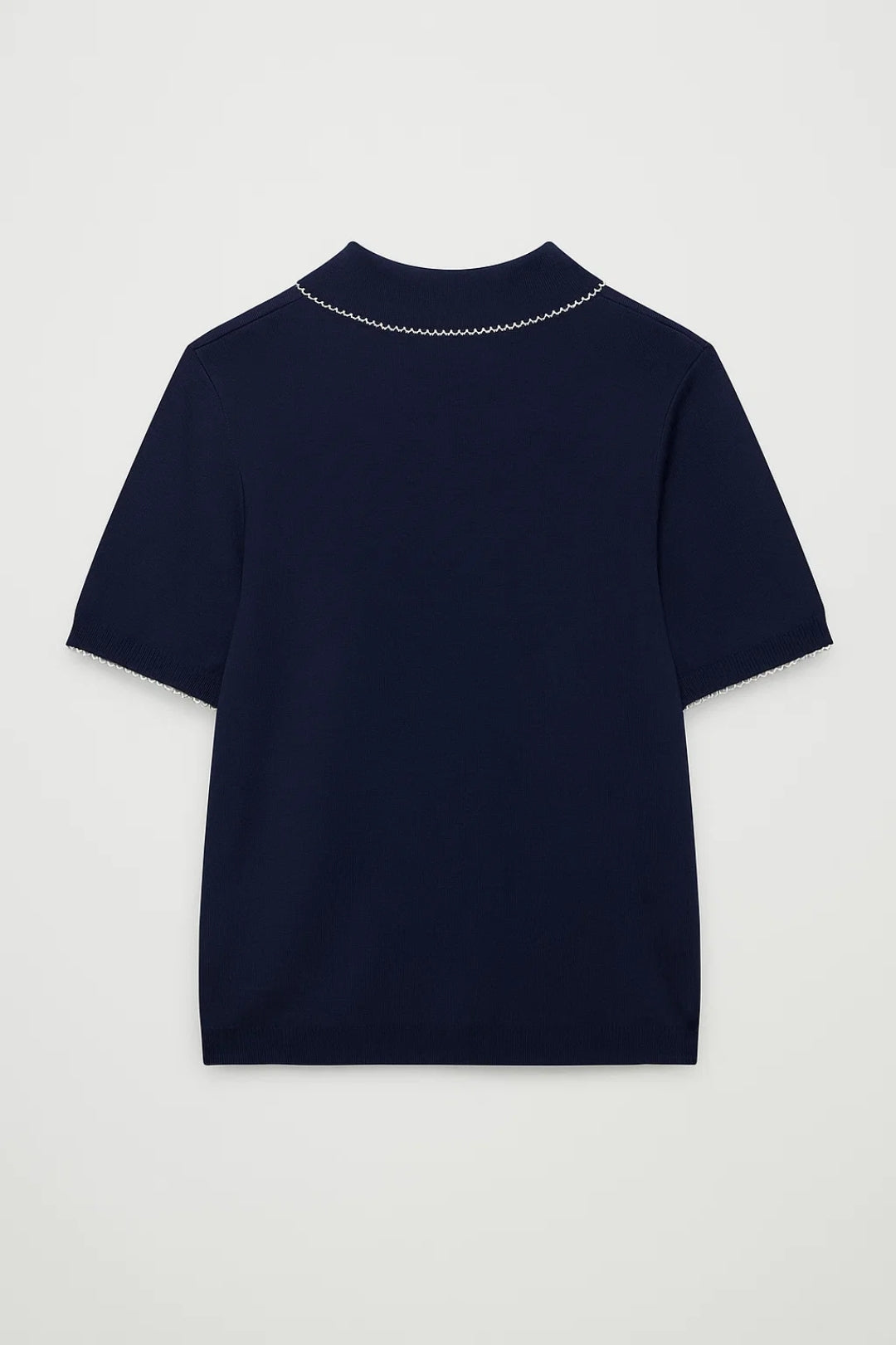 Dames Polo Shirt Fijngebreid met Kraag Elegant Klassiek