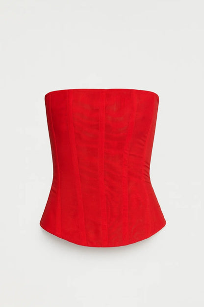 Dames Corset Top Strapless Figuurlijn Elegant Zwart - StudioMarella