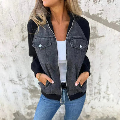 Dames denim sherpa jas – dames 2