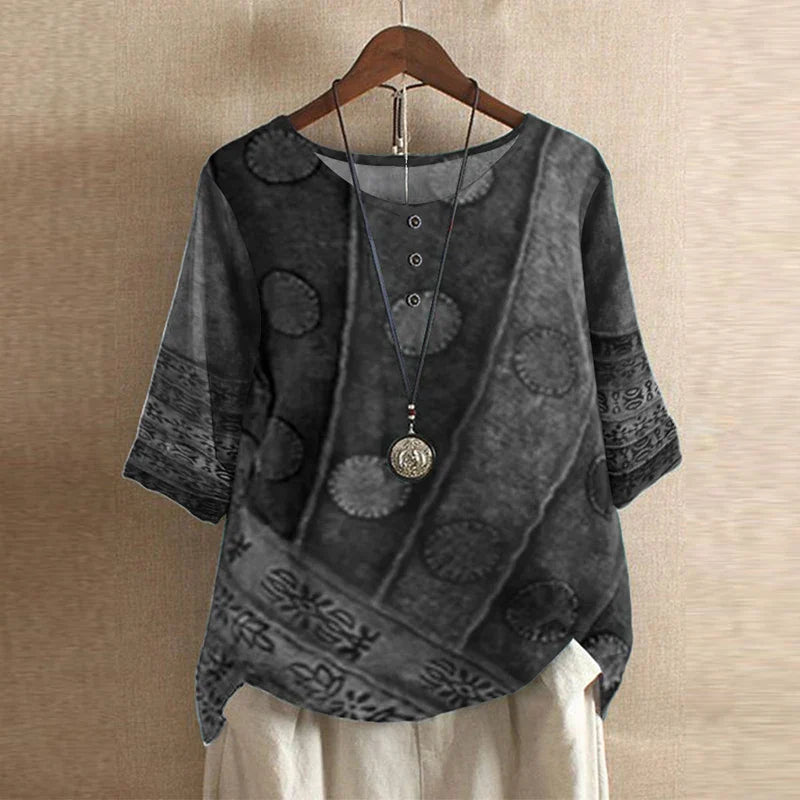 Damesblouse Bloemenprint | 3/4 Mouwen 1