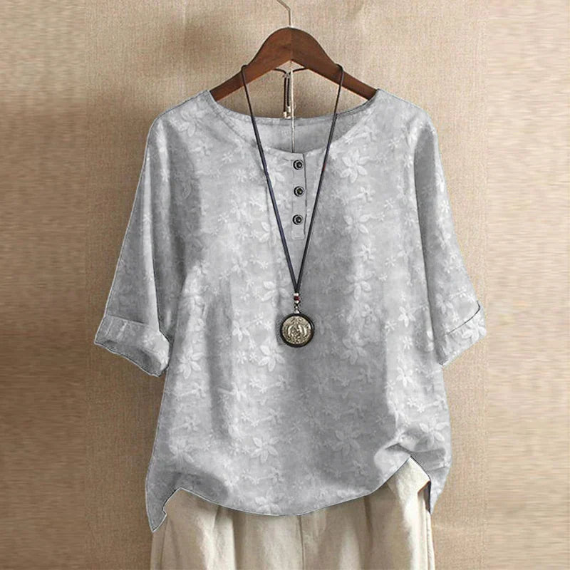 Damesblouse Bloemenprint | 3/4 Mouwen 5