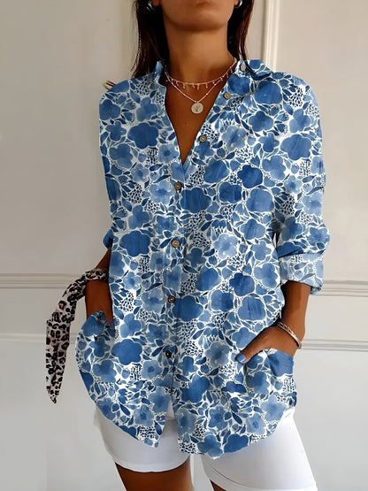 Damesblouse met Button-Downprint | Modieuze Top 6