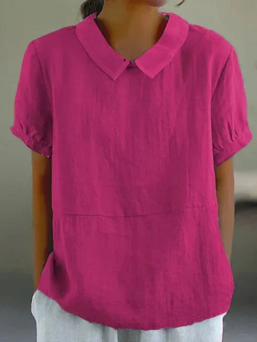 Damesblouse met Peter Pan-kraag | Relaxed Fit 1