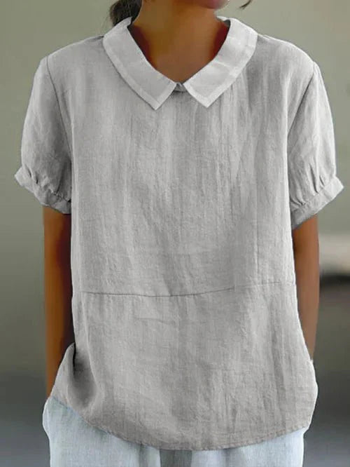 Damesblouse met Peter Pan-kraag | Relaxed Fit 2