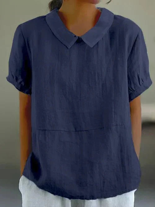 Damesblouse met Peter Pan-kraag | Relaxed Fit 3