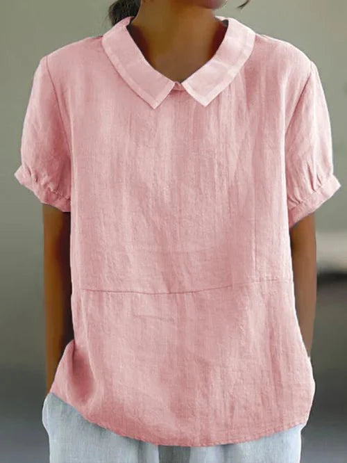 Damesblouse met Peter Pan-kraag | Relaxed Fit 4