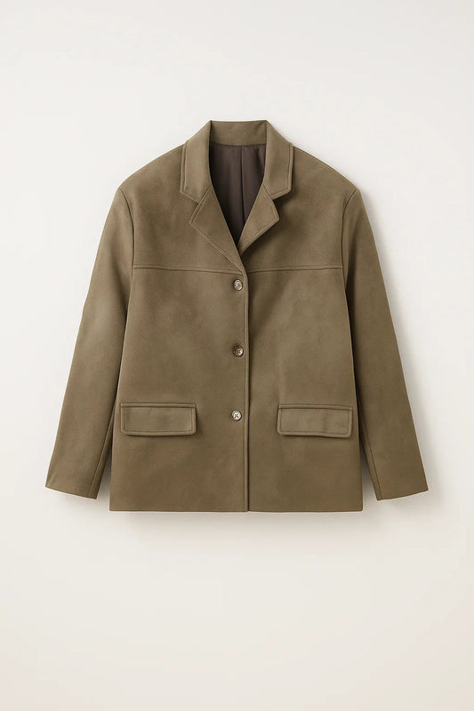 Dames Jas Korte Snit Klassieke Casual Stijl - StudioMarella