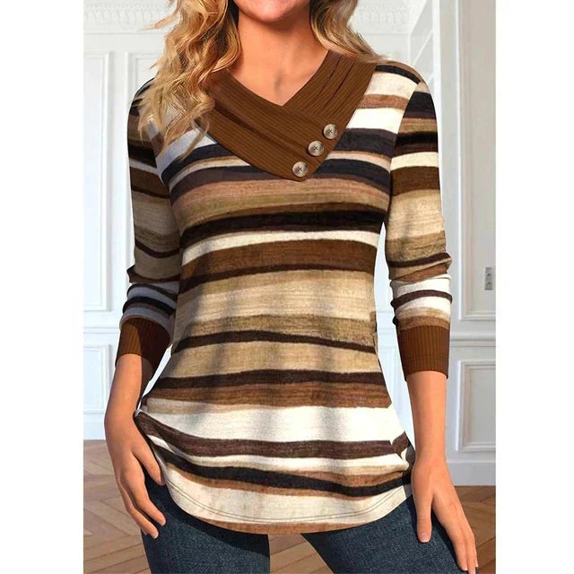 Dames Shirt Lange Mouwen Comfortabel Casual - StudioMarella
