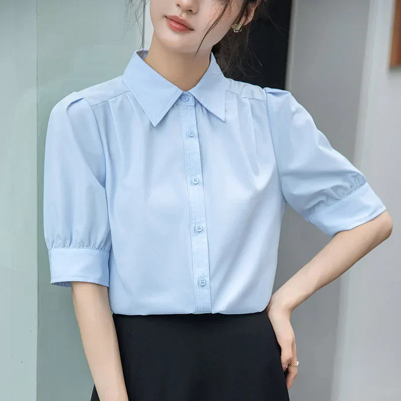 Vrouwelijke Zomer Blouse Elegant Formeel - StudioMarella