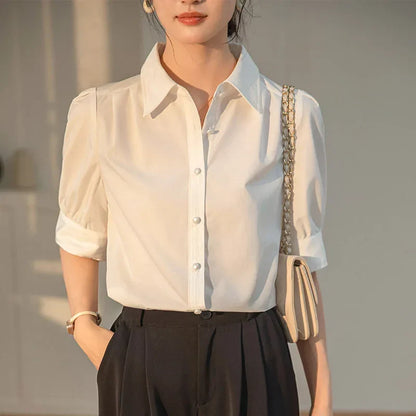 Vrouwelijke Zomer Blouse Elegant Formeel