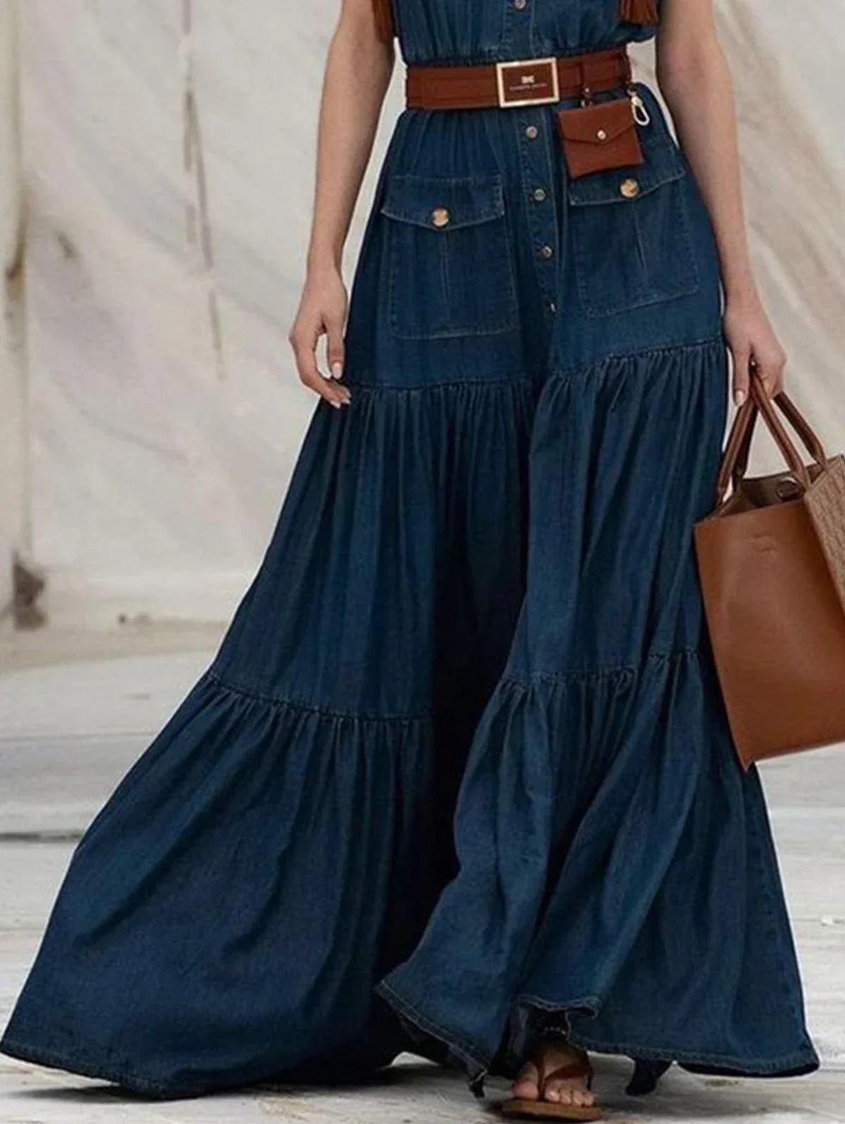 Diva Jurk van Stretch Denim voor Vrouw
