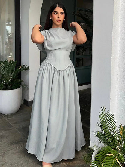 Dames Maxi Jurk Stijlvol Lange Zomerjurk