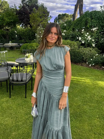 Dames Maxi Jurk Stijlvol Lange Zomerjurk