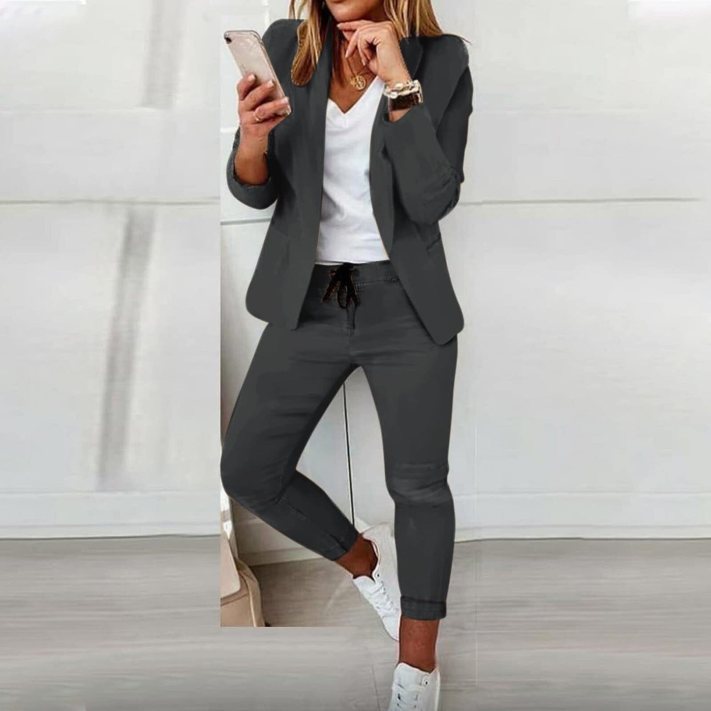Blazer Set Elegante Jas Collezione