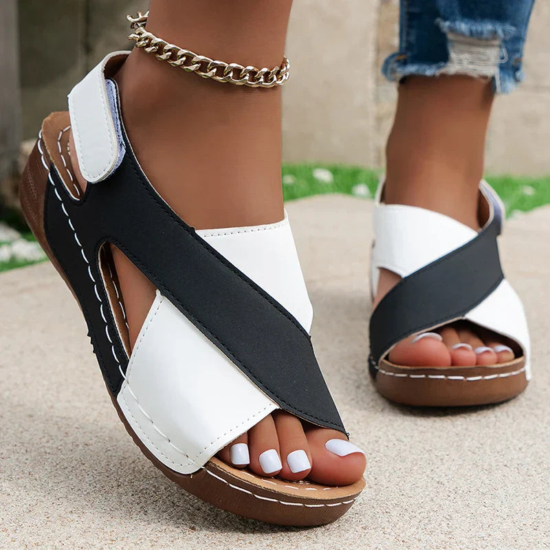 Sandalen met Sleehak Sierlijk Zomer Comfortabel - StudioMarella