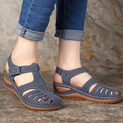 Vrouwensandalen met Lage Hakken Zomercollectie