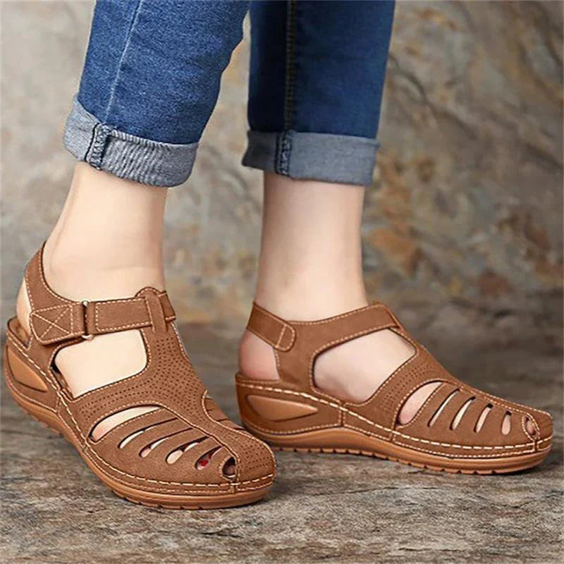 Vrouwensandalen met Lage Hakken Zomercollectie