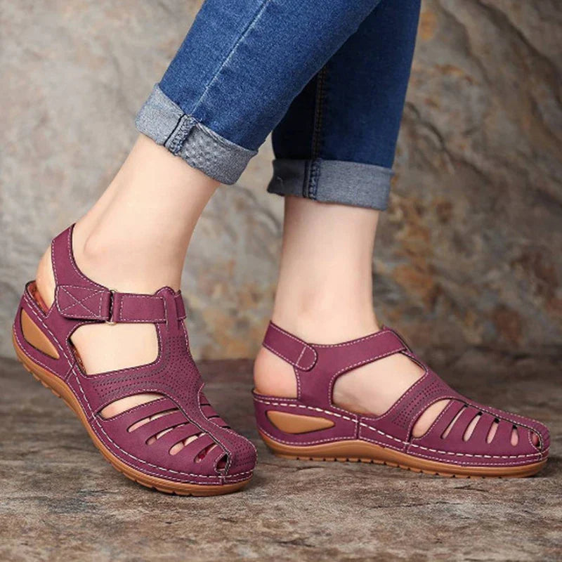 Vrouwensandalen met Lage Hakken Zomercollectie