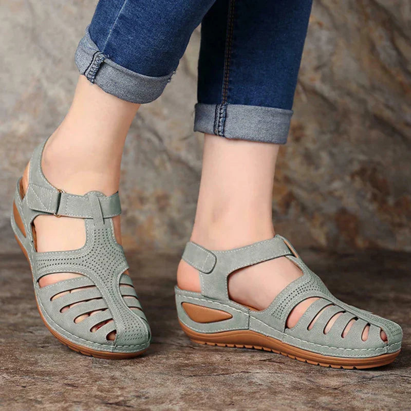 Vrouwensandalen met Lage Hakken Zomercollectie