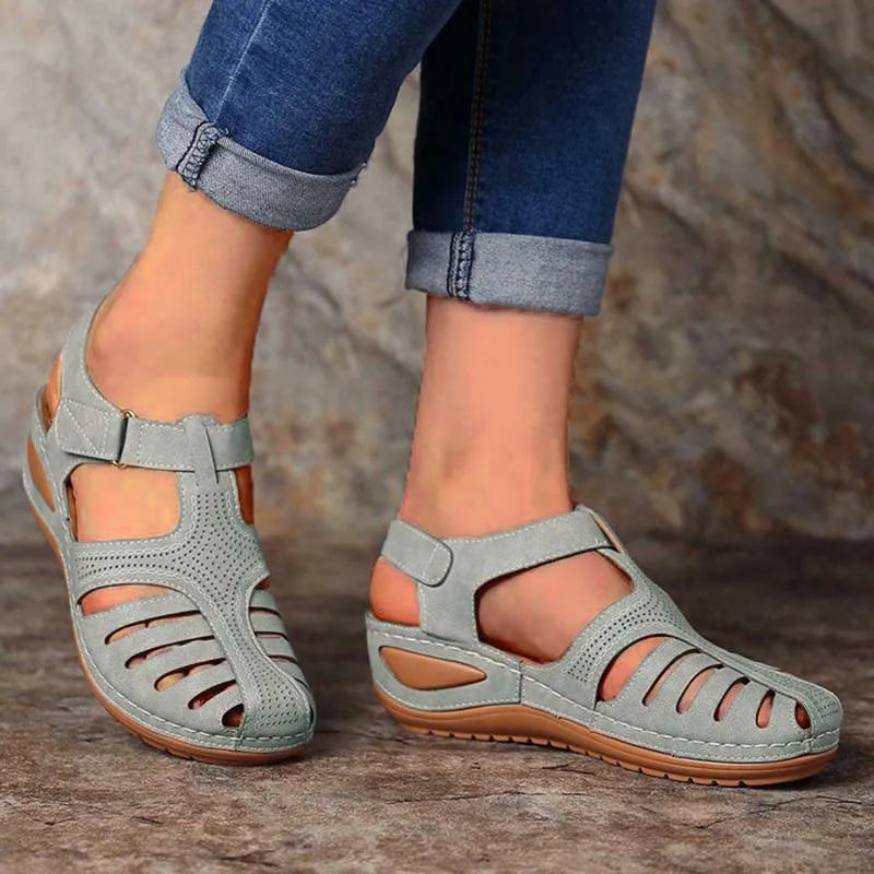 Dames Sandalen Zomer Luxe Leer