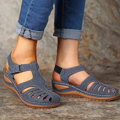 Dames Sandalen Zomer Luxe Leer