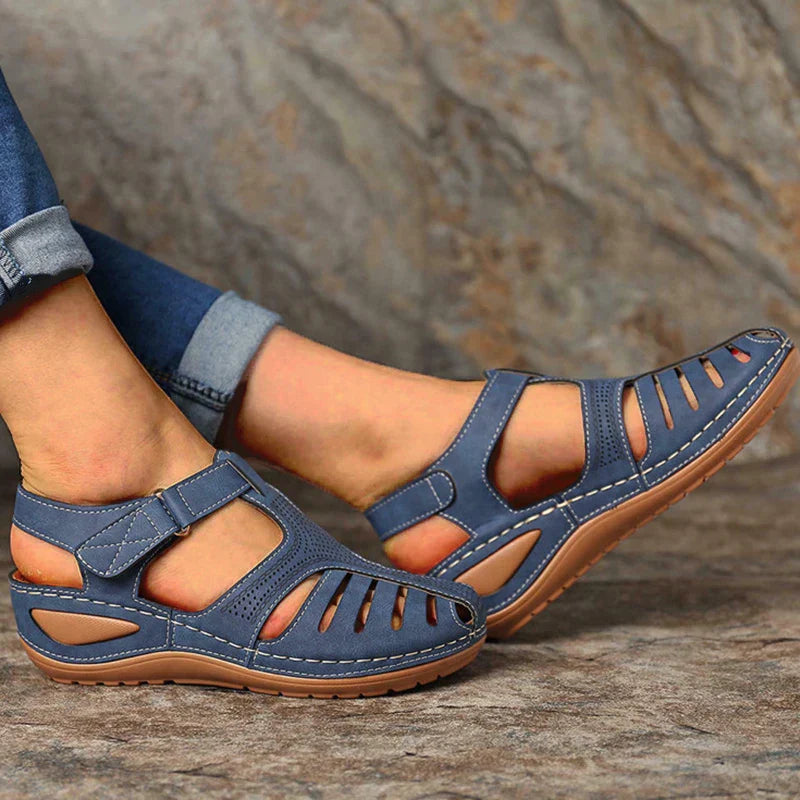 Dames Sandalen Zomer Luxe Leer