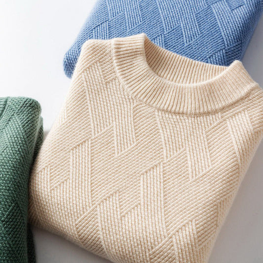 Heren Cashmere Trui Zacht en Warm in Verschillende Kleuren - StudioMarella