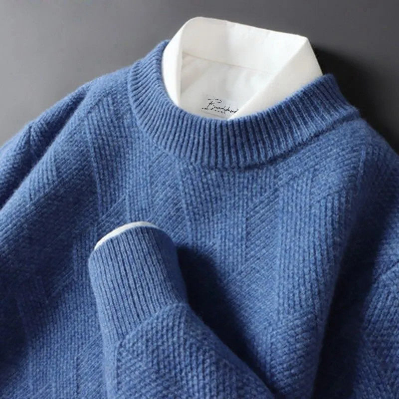 Heren Cashmere Trui Zacht en Warm in Verschillende Kleuren