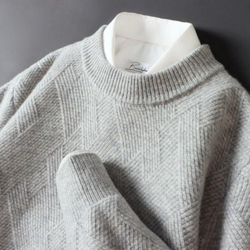 Heren Cashmere Trui Zacht en Warm in Verschillende Kleuren