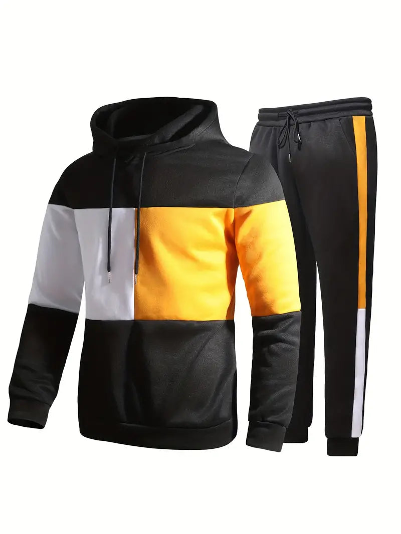 Daniel – block pullover hoodie set 2