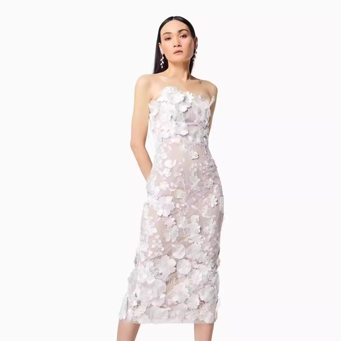 Midi-feestjurk Elegante Jurk voor Vrouw - StudioMarella