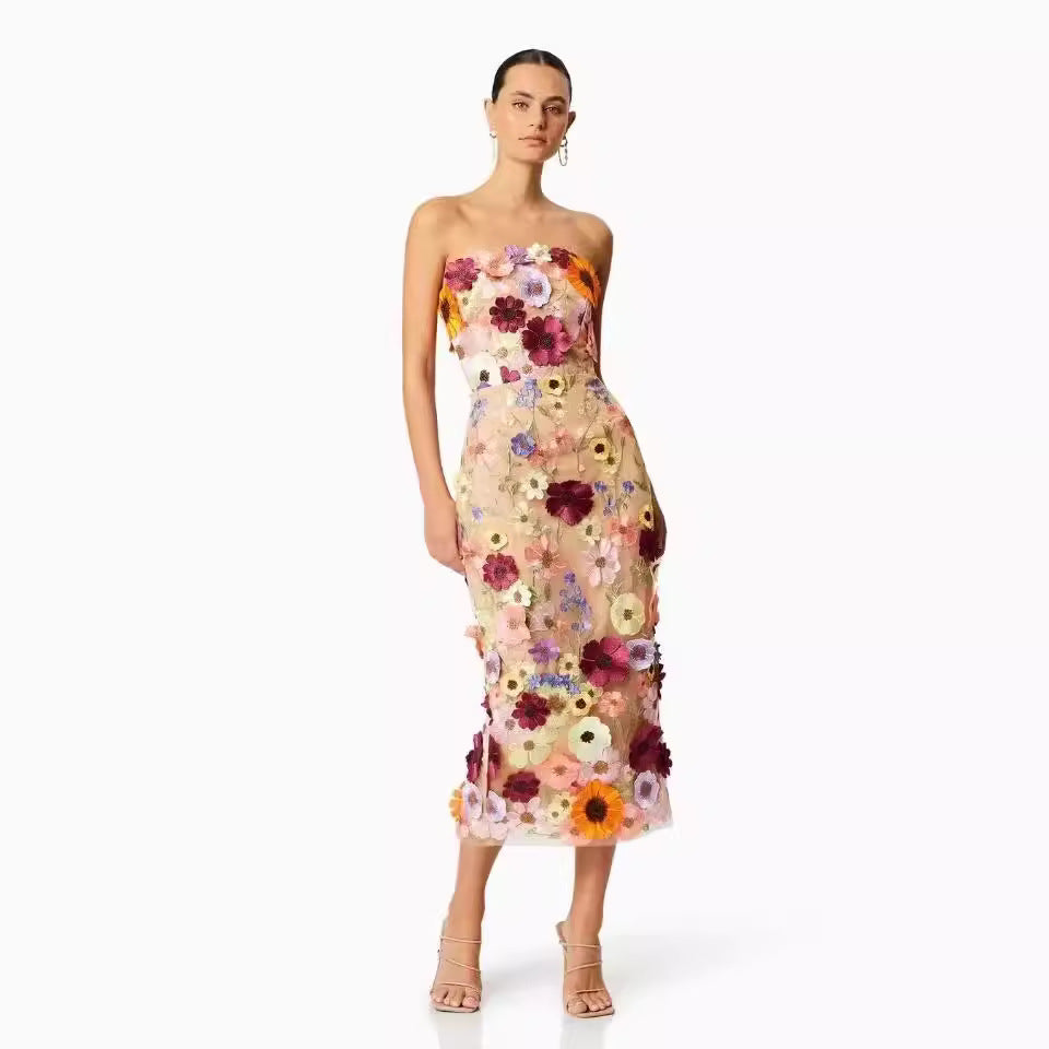 Midi-feestjurk Elegante Jurk voor Vrouw